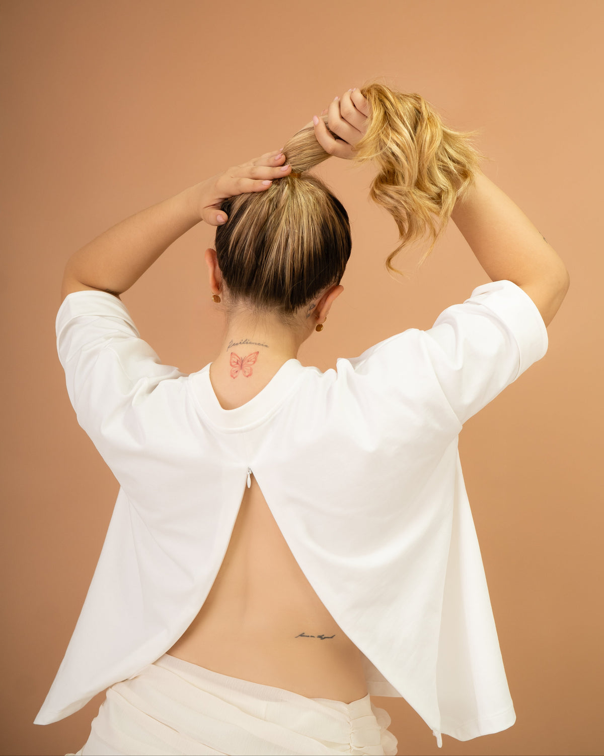 Camiseta Oversize Mimosa — Marfil