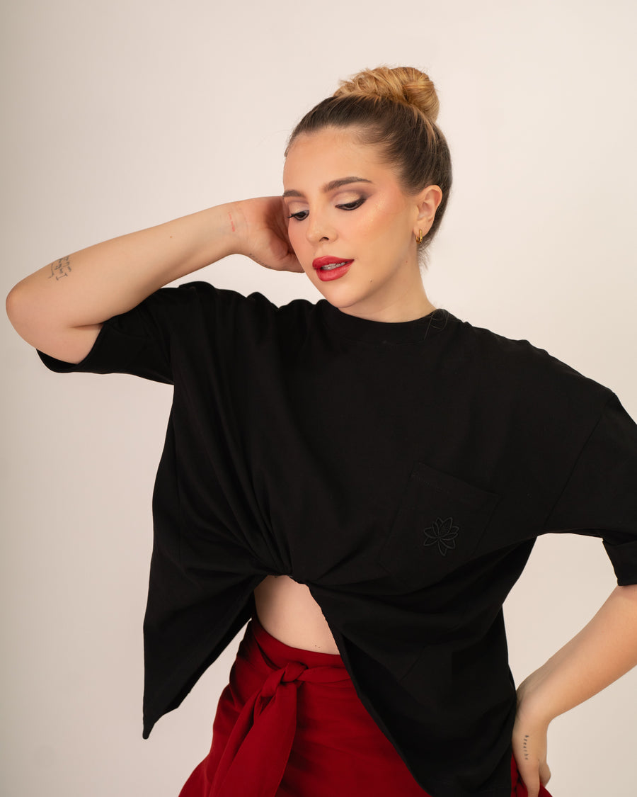 Camiseta Oversize Mimosa — Marfil